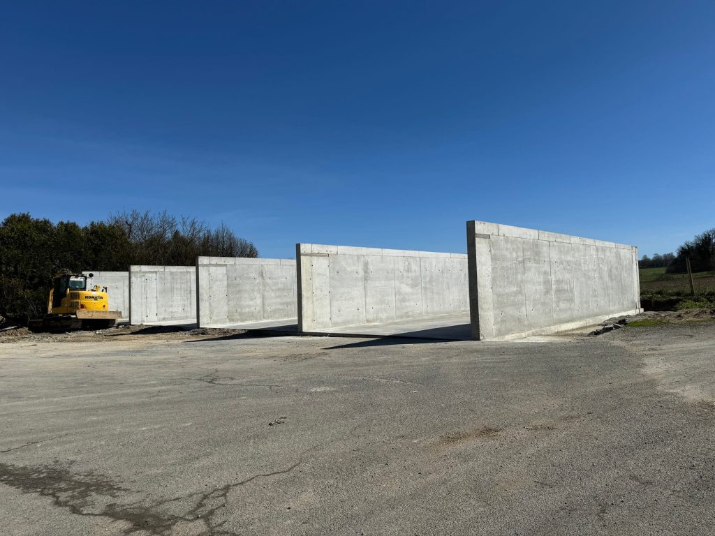 Démarrage travaux de construction de 4 cellules de stockage couverte - Coopérative Agricole (24)